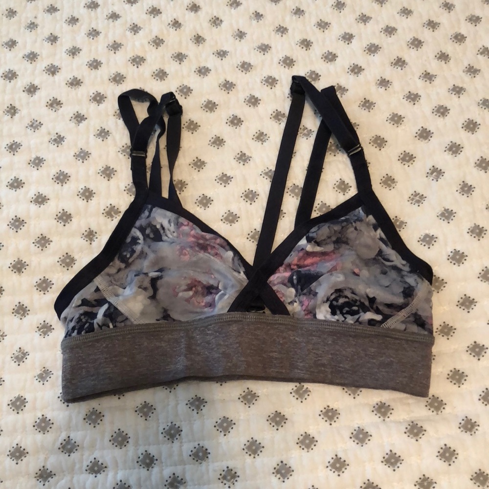 Lululemon floral sports bra